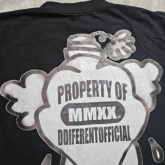 Men’s Graphic T-Shirt Black Money Cartoon Tee – Medium/Large - Picture 6 of 9